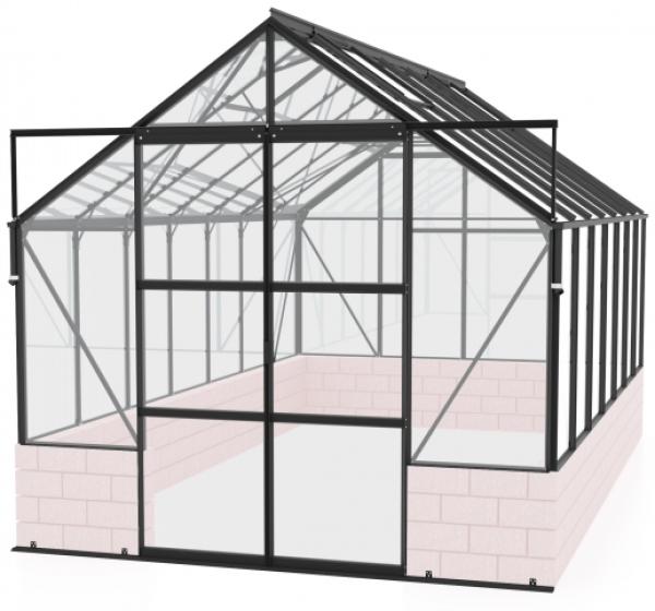 Vitavia Gewächshaus Cassandra 11500, 3mm ESG, schwarz