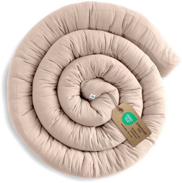 lilimaus Nestchenschlange Bettschlange Babybett aus Musselin Baumwolle - 12 Farben, (1-tlg), Bettschlange Babybett aus Musselin Baumwolle, kuschelig