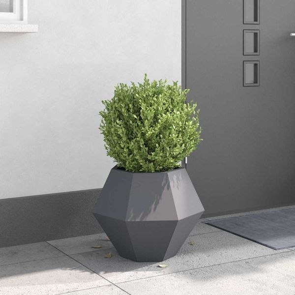 vidaXL Pflanzkübel Anthrazit 50 x 50 x 40 cm Stahl 884056