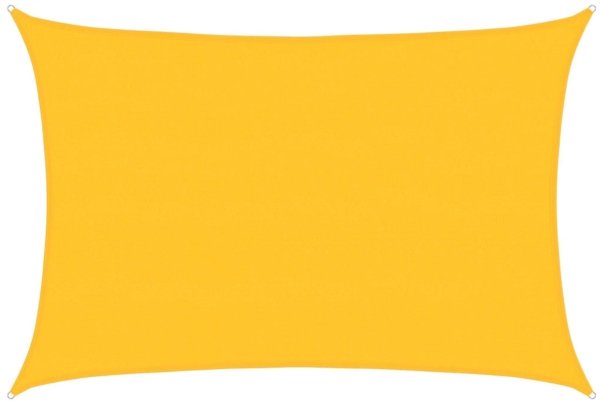vidaXL Sonnensegel 160 g/m² Rechteckig Gelb 5x6 m HDPE 311576