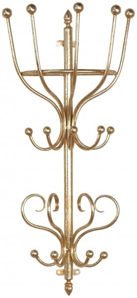 Edle Wandgarderobe "Agnes", goldfarben