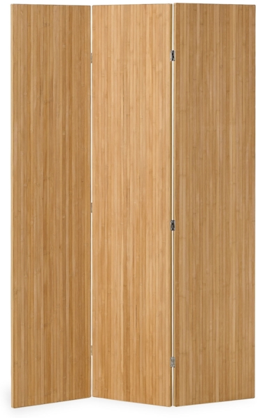 Paravent Raumteiler 3 teilig Bambus Lamellen Raumtrenner Holz Natur Trennwand Sichtschutz Spanische Wand