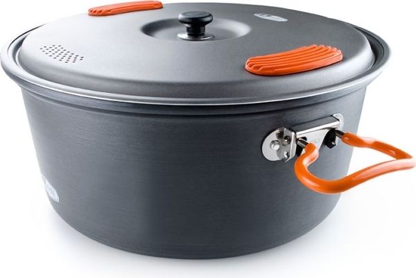 GSI Outdoors 50194 Topf Aluminium 4 7 l Grau Orange Silikon
