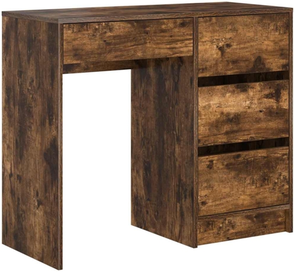 vidaXL Schreibtisch Geräucherte Eiche 90 x 37,5 x 75 cm Holzwerkstoff 869494