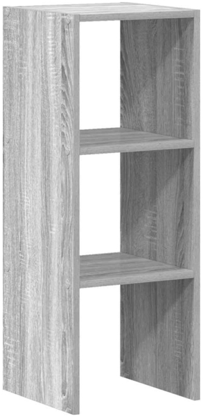 vidaXL Bücherregal Stapelbar Grau Sonoma 30x30x80 cm Holzwerkstoff 858813