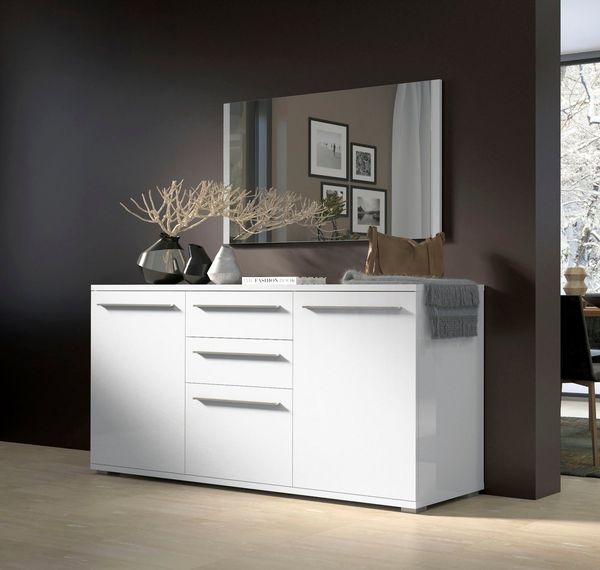 OTTO home Kommode Piano (H/B/T): 84,6/150/45,2cm), Hochglanz UV lackiert, Soft-Close Funktion
