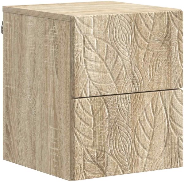 vidaXL Wandmontierter Nachttisch Sonoma-Eiche 34,5 x 33 x 40 cm 898809