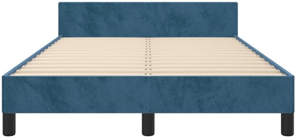 Bettgestell mit Kopfteil Samt Dunkelblau 120x200 cm Bild 6
