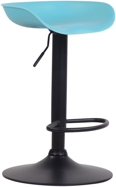 CLP Barhocker Anaheim Kunststoff Trompetenfuß mit Fußstütze,blau schwarz