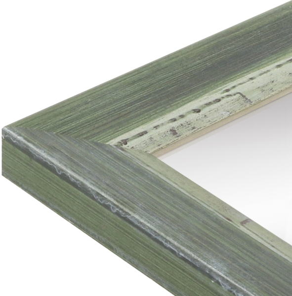 WANDStyle Wandspiegel H640 aus Massivholz in Grün 36 x 96 cm im Stil Shabby-Chic Bild 4