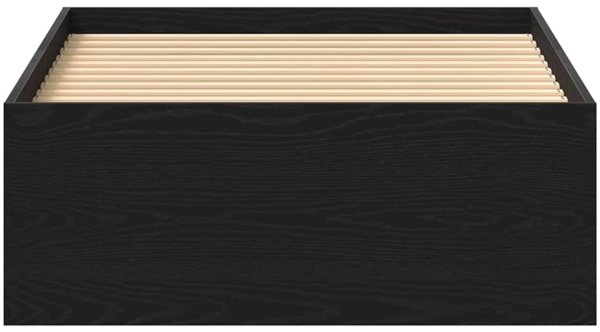 vidaXL Bettgestell ohne Matratze Schwarz Eichen-Optik 75x190 cm 3329311 Bild 4