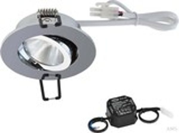 EVN Lichttechnik P-LED Deckeneinbauleuchte 3000K 230V rund chr PC20N6