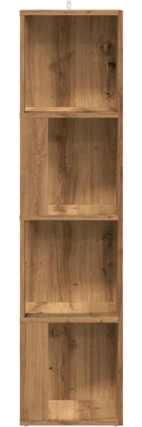 vidaXL Eckregal Artisan-Eiche 33x33x132 cm Holzwerkstoff 856723 Bild 2