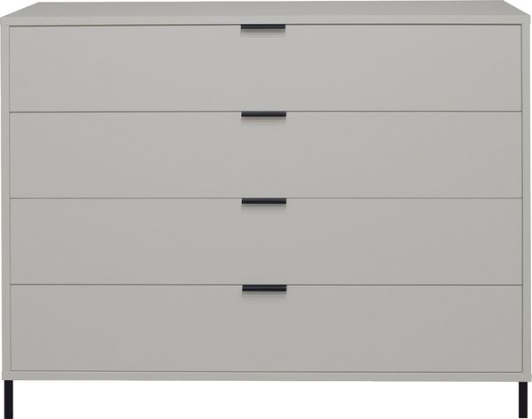Maeusbacher Bonnie Kommoden Quadrat kreidegrau matt lack BxHxT: 119 x 101 x 45 cm Bild 5