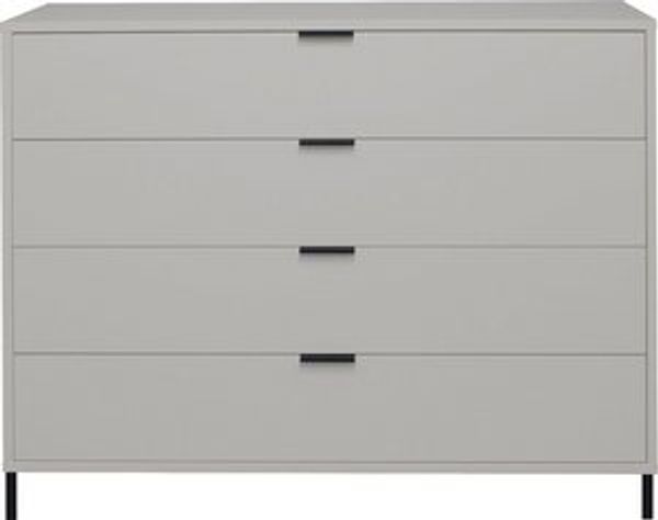 Maeusbacher Bonnie Kommoden Quadrat kreidegrau matt lack BxHxT: 119 x 101 x 45 cm Bild 6