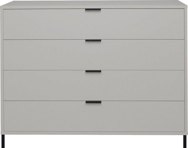 Maeusbacher Bonnie Kommoden Quadrat kreidegrau matt lack BxHxT: 119 x 101 x 45 cm Bild 4
