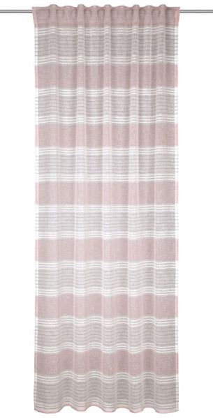 Neusser Collection Dekoschal Streifen rose, 135 x 245 cm