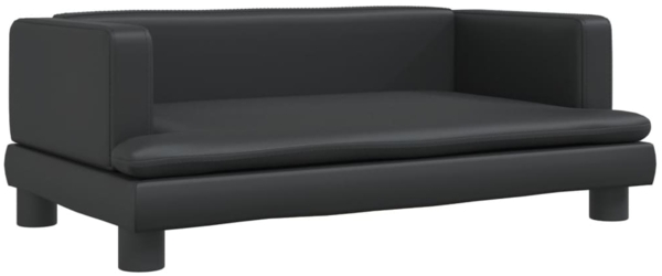 vidaXL Kindersofa Schwarz 80x45x30 cm Kunstleder 3196312