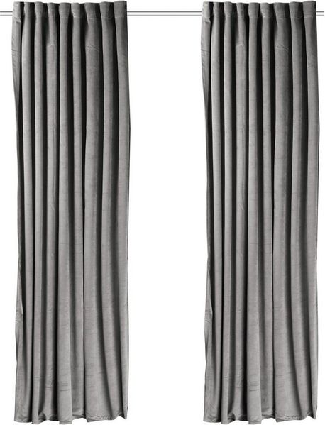 OTTO home Vorhang Velvet uni (2 St), Multifunktionsband, blickdicht, Blickdichter Samt, 2-er Set, edel, Gardine, multifunktional