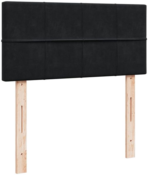 vidaXL Boxspringbett mit Matratze Schwarz 100x200 cm Samt 3286236 Bild 8