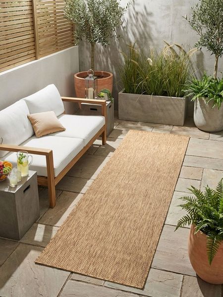 Bruno Banani Teppich Venezia, auch als Läufer, rechteckig, Höhe: 4 mm, In- und Outdoor geeignet, Sisal-Optik, Wetterfest & UV-beständig