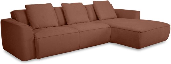 Polsterecke SANSIBAR HASLUM BB 298x174 cm braun Ecksofa Wohnlandschaft Eckcouch