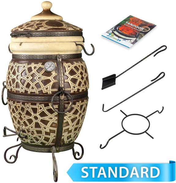 Tandoor Marrakesch Lehmofen aus Schamott Standard 4-teilig