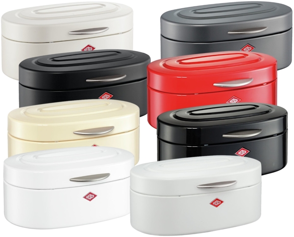 WESCO 236101-74 Brotkasten SINGLE ELLY in WEISS MATT ovales Retro Design / Brotbehälter / Brotbox Bild 9