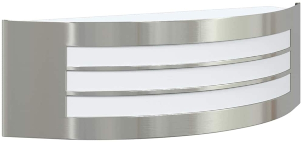 vidaXL Außenwandleuchte Silber 32 x 10 x 10 cm Edelstahl und Plastik 4005975