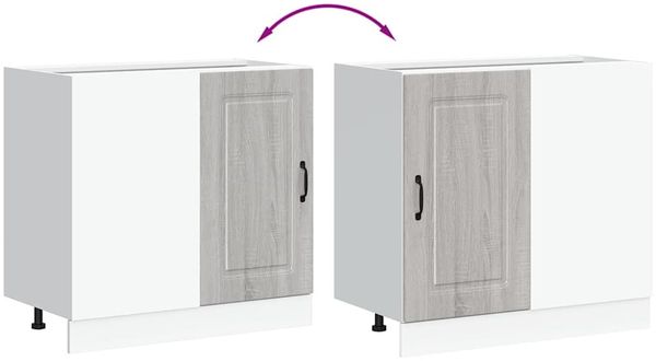 vidaXL Küchenunterschrank Kalmar Grau Sonoma Holzwerkstoff 854324 Bild 8