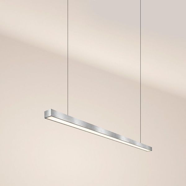 s.luce Oris LED-Linienleuchte Büro-Pendellampe XL nach Maß 4000K Aluminium 160cm