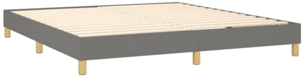 vidaXL Boxspringbett mit Matratze & LED Dunkelgrau 160x200 cm Stoff 3133726 Bild 2