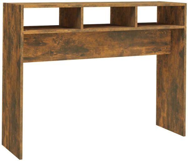 vidaXL Konsolentisch Räuchereiche 105x30x80 cm Holzwerkstoff 815939 Bild 2