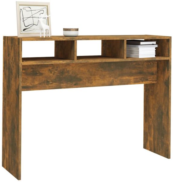 vidaXL Konsolentisch Räuchereiche 105x30x80 cm Holzwerkstoff 815939 Bild 6
