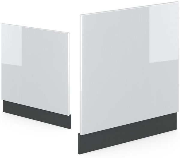 Frontblende R-Line Weiß Hochglanz 60 cm ohne Arbeitsplatte Vicco Bild 3