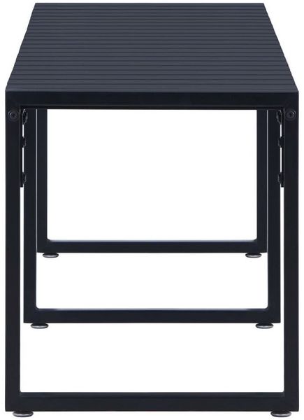 vidaXL Gartenbank 180 cm PS-Platte Schwarz 49493 Bild 2