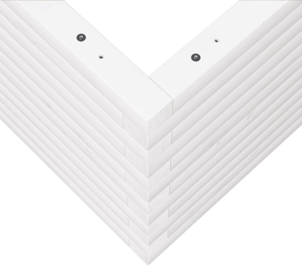 vidaXL Pflanzkübel Weiß 50x50x46 cm Massivholz Kiefer 3282405 Bild 7