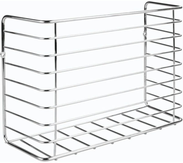 mDesign Hängekorb Gitterbox Schrankkorb Aufbewahrung Organizer Metall Silber