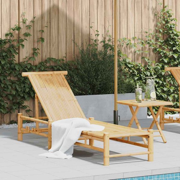 vidaXL Sonnenliege 55x199x30 cm Bambus 4108225
