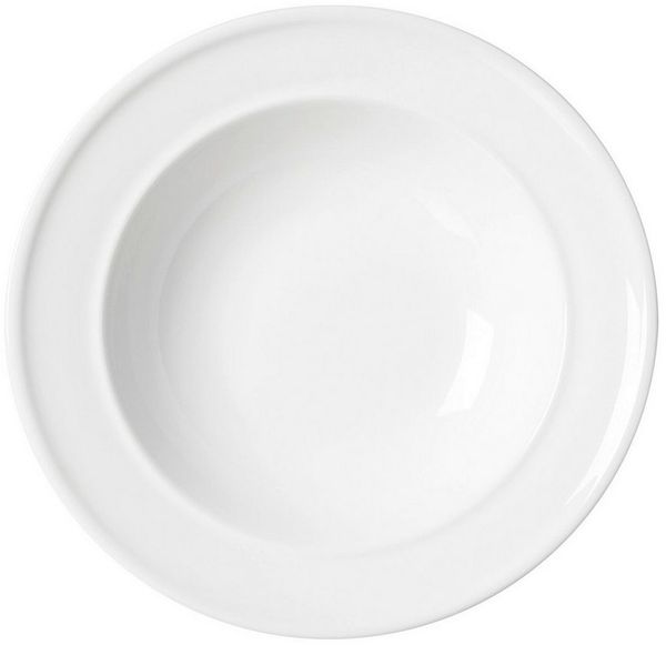 Ritzenhoff & Breker Suppenteller Simple, Suppen Teller, Speiseteller, Porzellan, Weiß, Ø 22 cm, 420814
