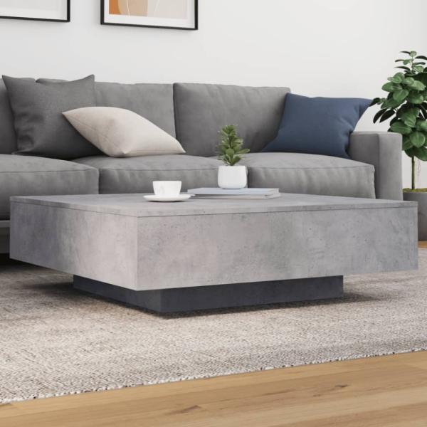 vidaXL Couchtisch Betongrau 100x100x31 cm Holzwerkstoff 836598