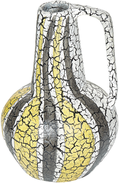 Dekovase MALAKKA Keramik 34 cm Bunt