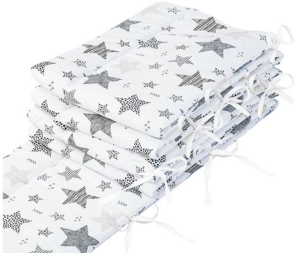 Amilian Bettnestchen Bettumrandung (Made in EU) 420x30 cm - für Babybett 140x70 cm geeignet, (140 x 70 cm geeignet (rundherum) mit Kantenschutz, Nestchen), Umrandungen