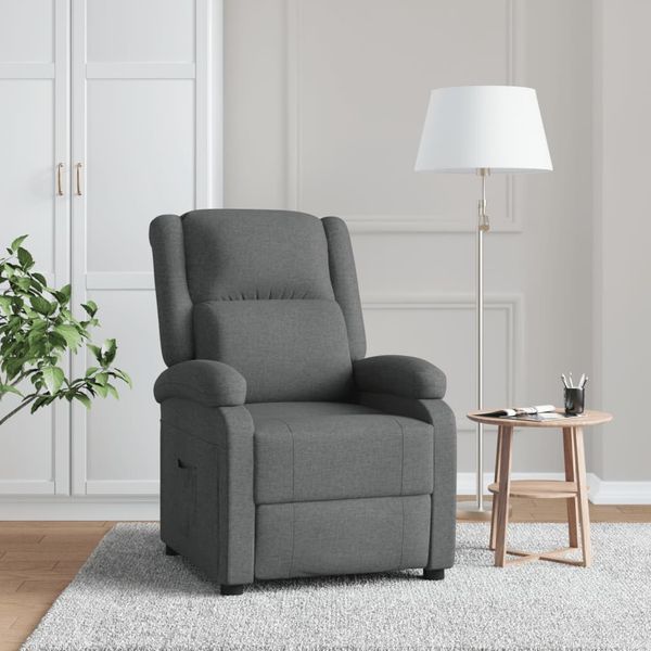 vidaXL Relaxsessel Dunkelgrau Stoff 340182