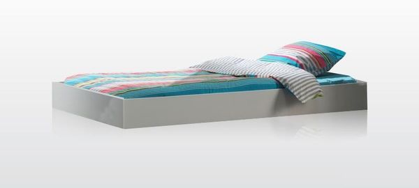Bettschublade zu Etagenbett Lara MDF und Weiß