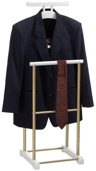 CARO-Möbel Herrendiener MEDINA, Herrendiener Kleider Stange mit Ablage Kleiderständer Stummer Diener B Bild 2