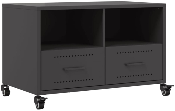 vidaXL TV-Schrank Schwarz 68x39x43,5 cm Stahl 846698
