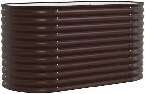 vidaXL Hochbeet Braun 160 x 80 x 81 cm Stahl 42008135 Bild 5