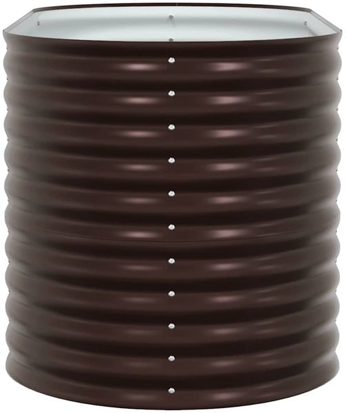 vidaXL Hochbeet Braun 160 x 80 x 81 cm Stahl 42008135 Bild 7