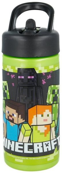 Minecraft Trinkflasche Minecraft Alex und Steve Kinder Trinkflasche, 410 ml